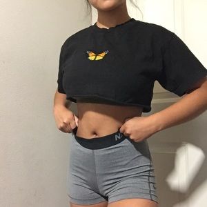 Black Shirt w/ Butterfly